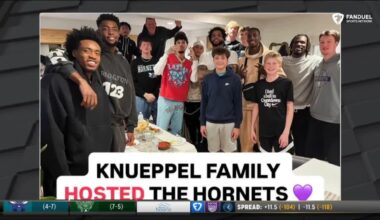 Kon Knueppel on having his teammates over for dinner at his family home in Milwaukee last night:

"Taking the bus down my street, going home, that was weird. And a bunch of NBA players in my house. It was a lot of big people, but my family enjoyed it."