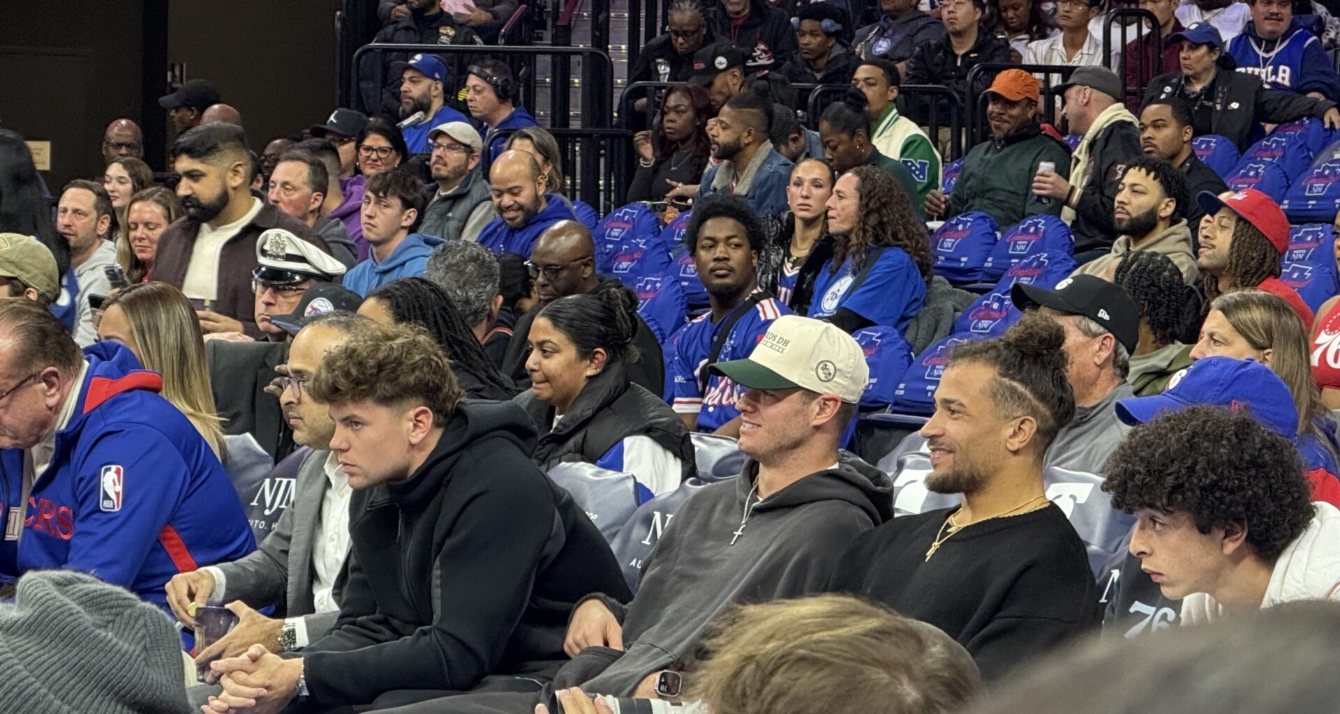 Dejean and Blankenship at tonight’s 6ers game