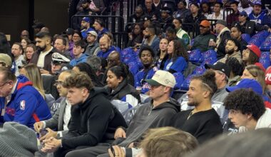 Dejean and Blankenship at tonight’s 6ers game