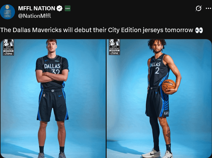 The City Edition uniforms make their debut against Portland tomorrow night