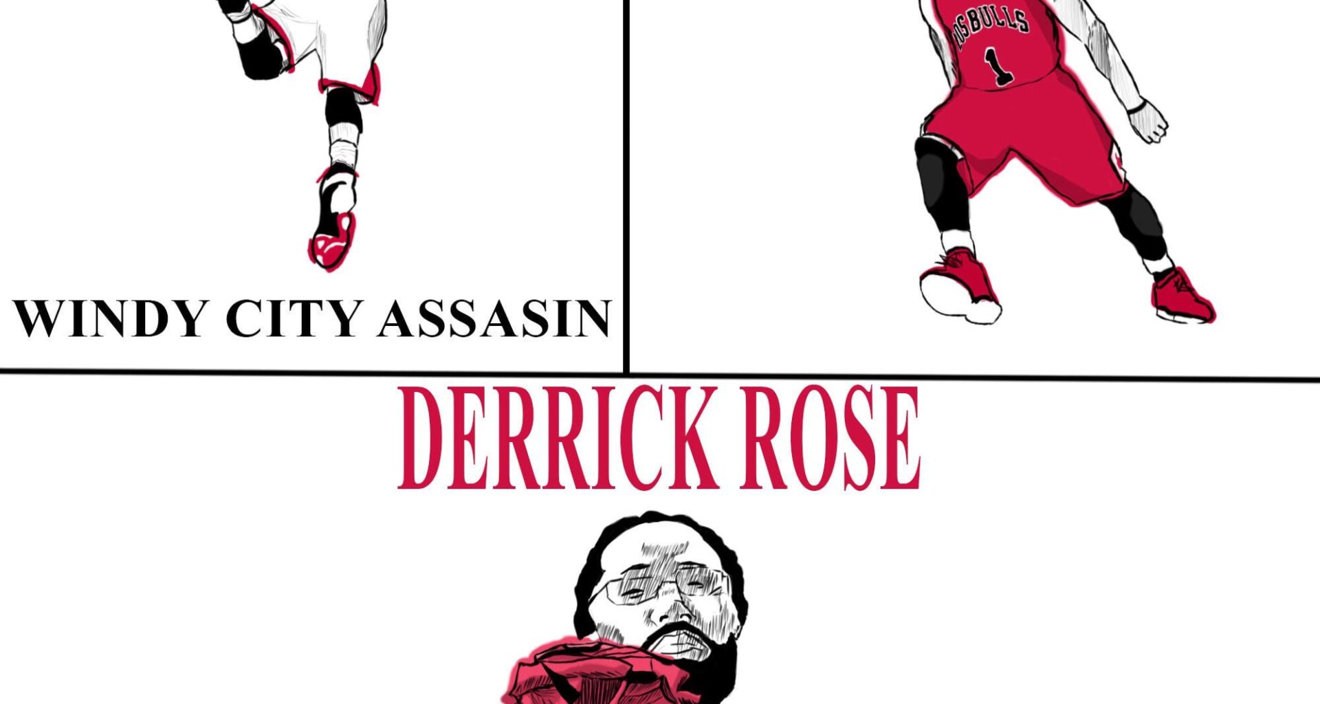 Derrick rose fan art i made