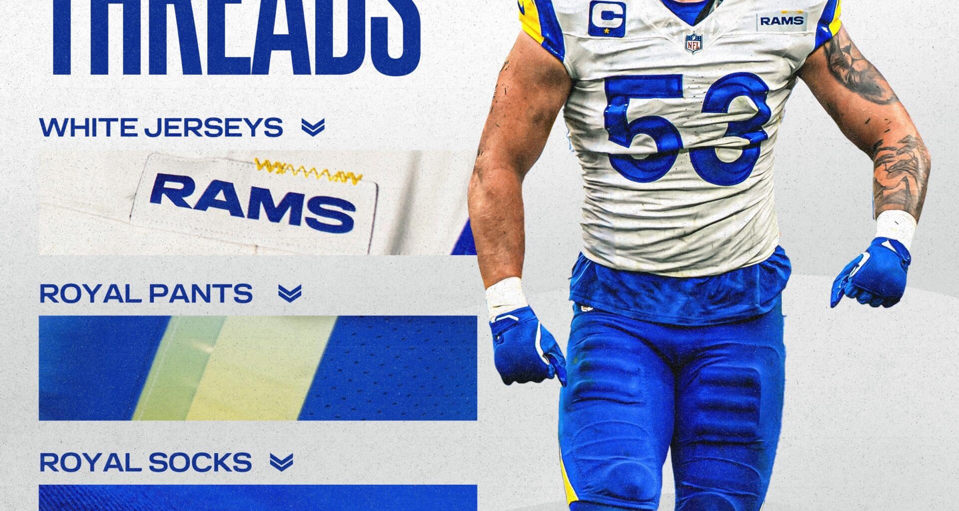 Gameday Uniform - White & Royal
