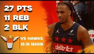Alex Sarr 27 Points/2 Blocks vs Hawks Full Highlights! (11/25/2025)