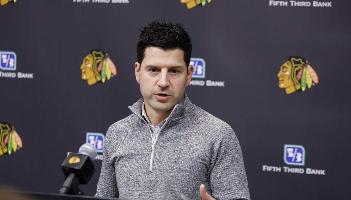 Kyle Davidson encouraged by Connor Bedard, Blackhawks 'growing into the league' this season