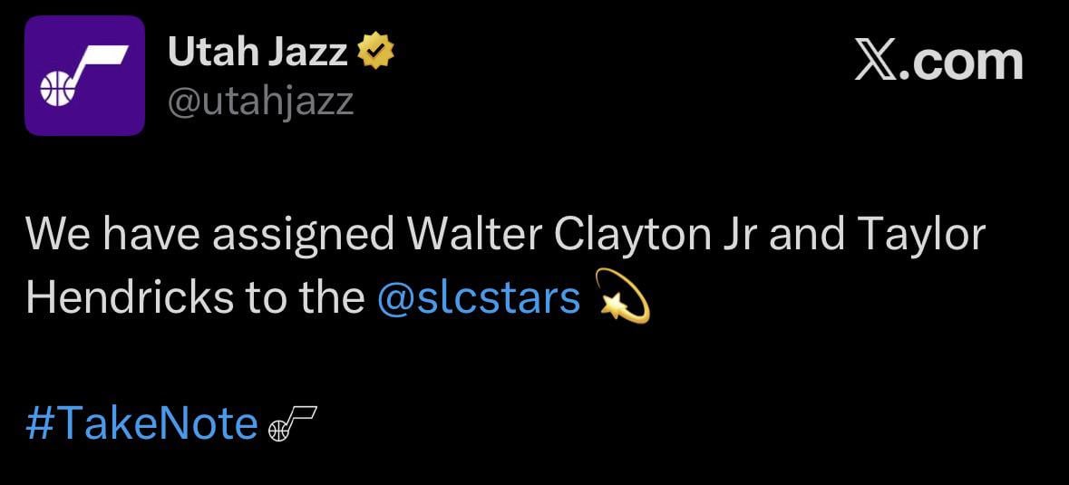Clayton Jr and Hendricks have been assigned to the G-League