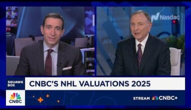 [CNBC]: In an interview with CNBC, NHL commissioner, Gary Bettman said “there are a number of markets where we go head to head with baseball and our valuation is higher which isn’t something baseball is thrilled about.”