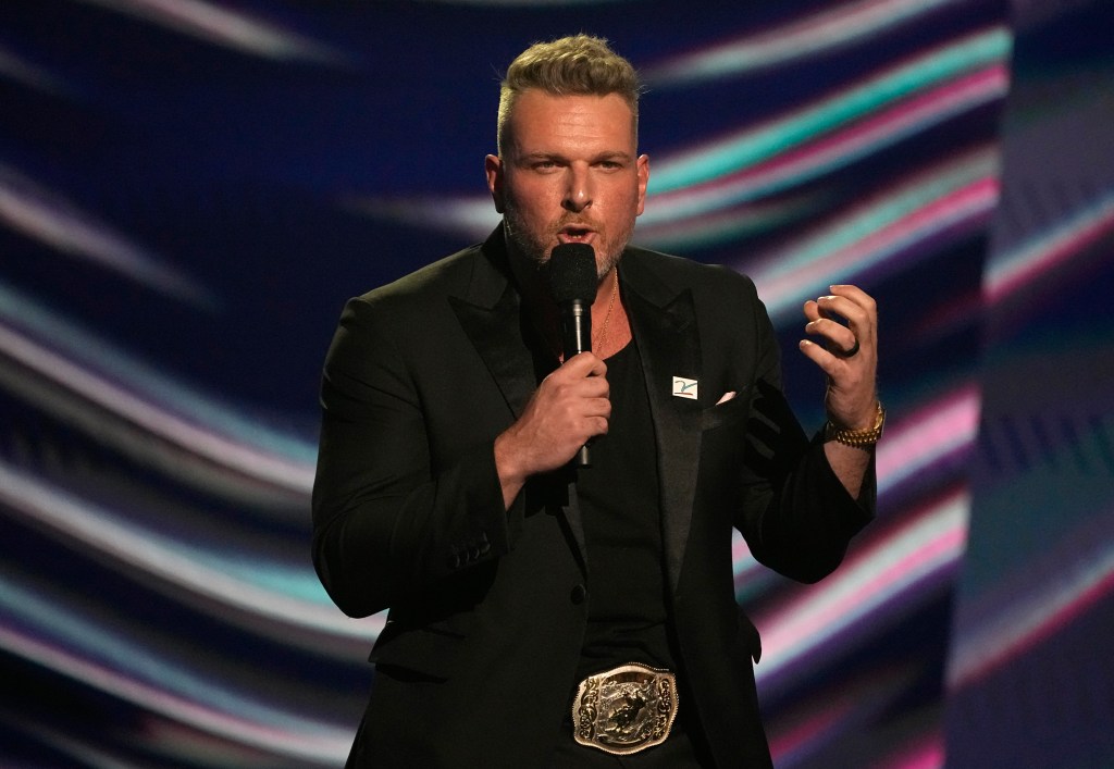 Pat McAfee speaks at the ESPY Awards.