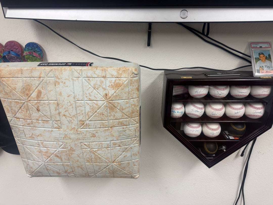 Added my signed jerseys and Kershaw/Trout auto to my wall.