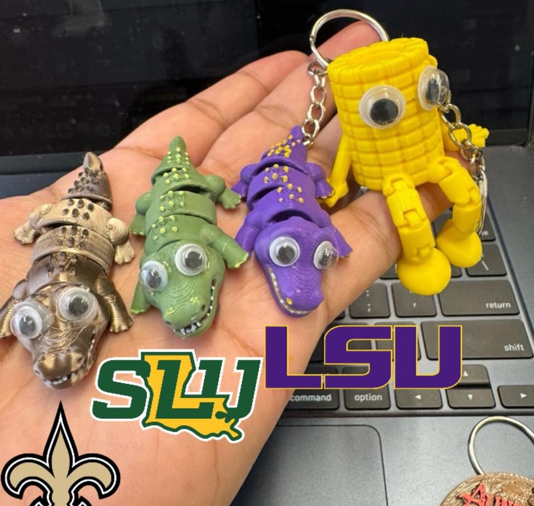 Louisiana Themed Keychains