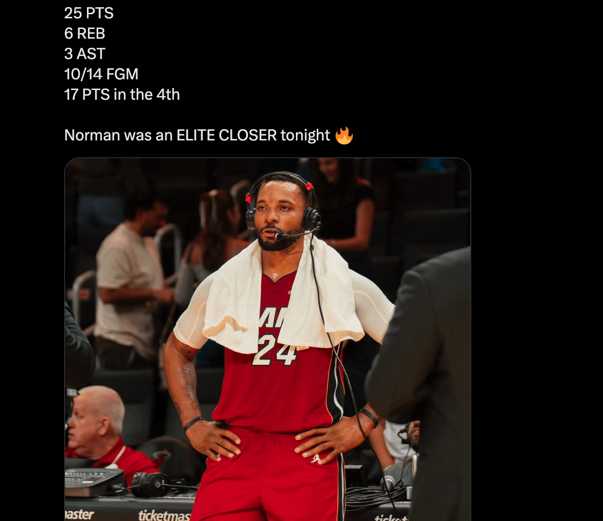 Bless this man! 17 PTS in the 4th  🔥🔥🔥