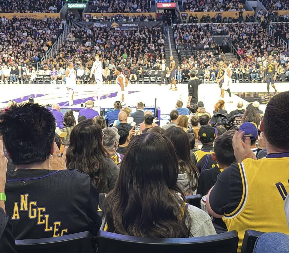 Byron Young at Lakers game tonight!