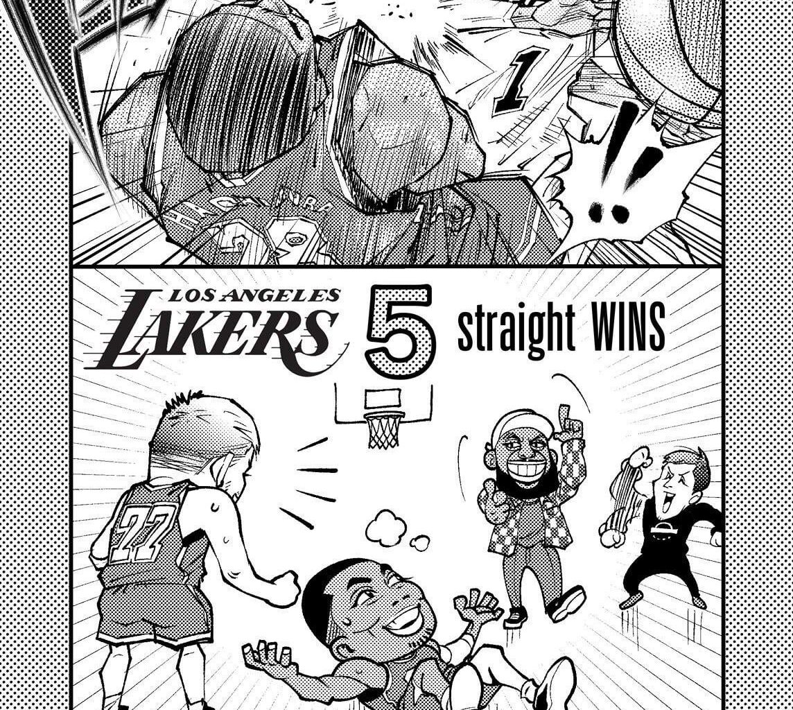 NBA Japan Omake - Hachimura's all-out take-charge👊 Lakers 5-game winning streak🙌🙌