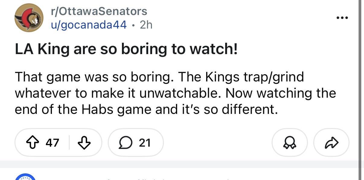 From the Sens sub..