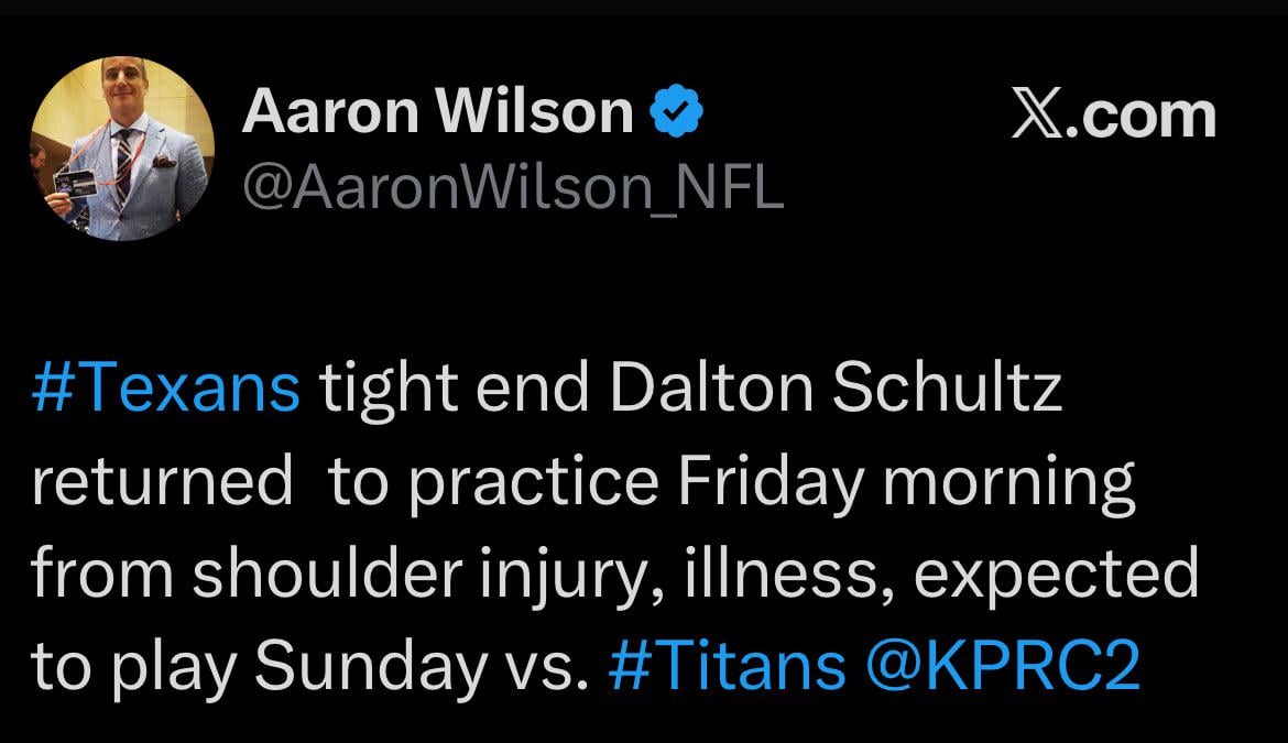 Schultz expected to play