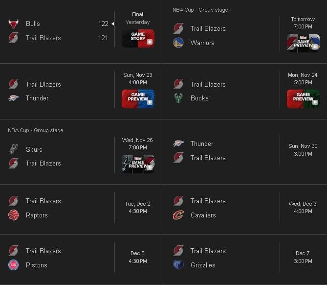 We're probably about to go on a crazy losing streak