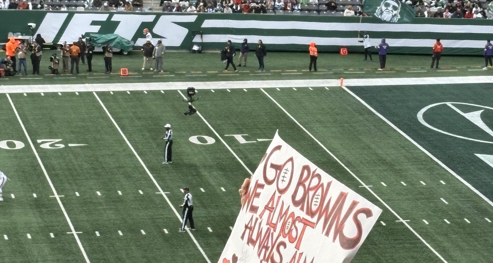 Spotted in the wild at the jets game last week.