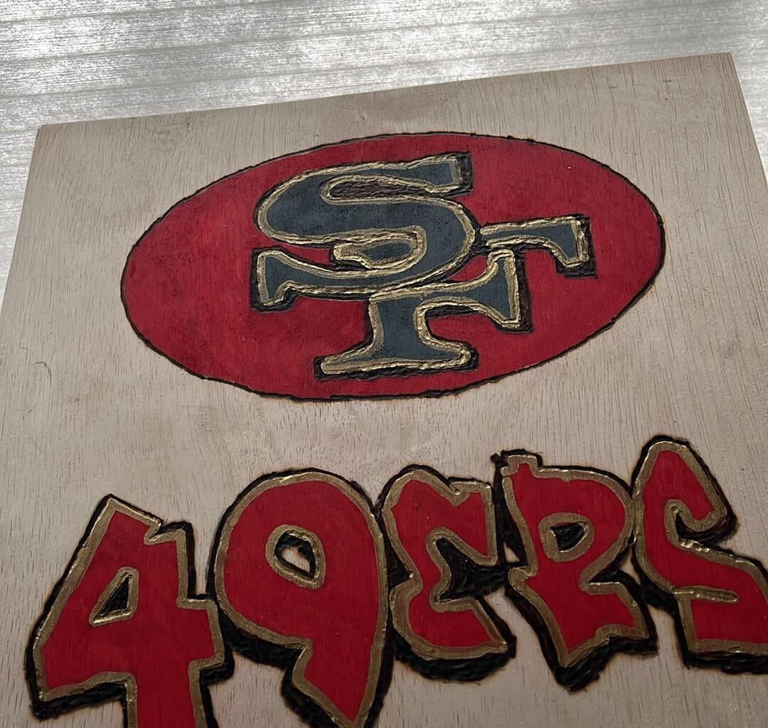 49ers custom sign done by me