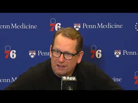 [Philadelphia 76ers] Nurse: We’re in a stage where, we got to continue to show fight. I told you from the beginning, we’re trying to dig ourself out of some stuff, from last year. The attitude and the fight needs to be something that we continue to established.
