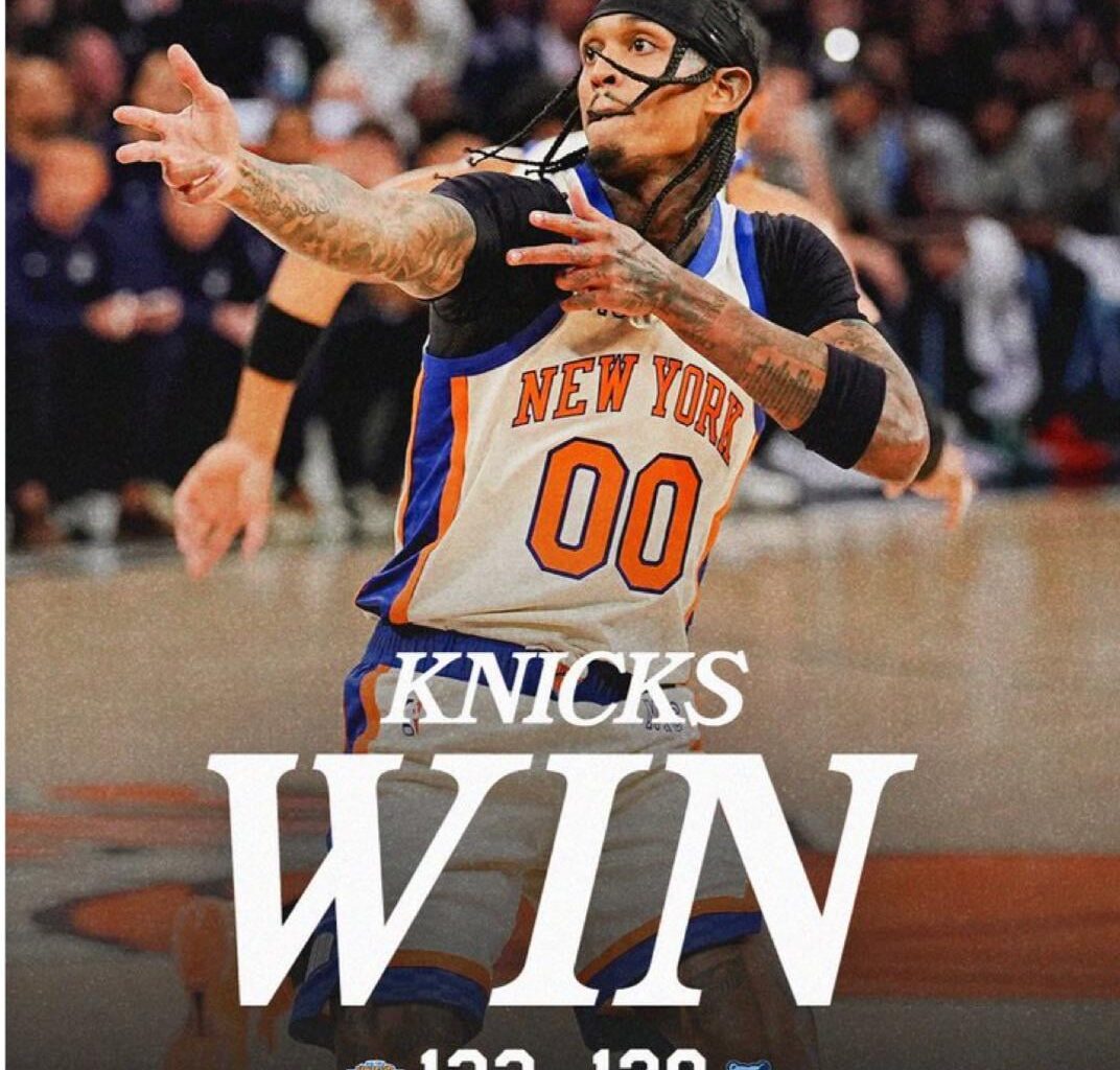 The Knicks Win, 5th straight, on a roll.  😎👍🏆🧨