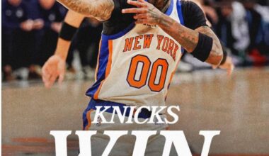 The Knicks Win, 5th straight, on a roll.  😎👍🏆🧨