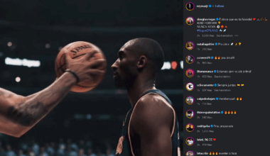 Neymar Jr on Instagram posting Kobe Bryants legendary picture and one of the coldest pictures in history, "Unfazed" Mamba lives forever.