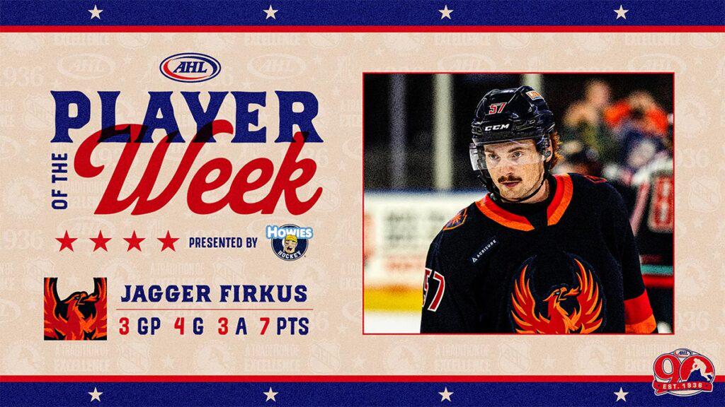 [theAHL.com] Firebird's Firkus is the AHL Player of the Week