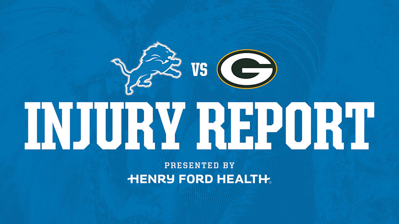 Lions vs. Packers injury report: Nov. 26 - Detroit Lions