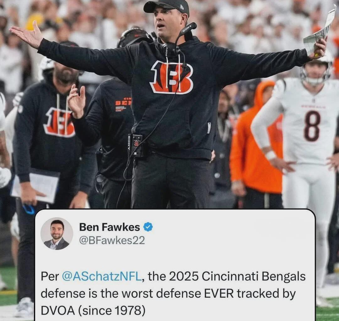 Cincinnati is on pace this year to take the record of most points allowed in an NFL season away from us (please!)