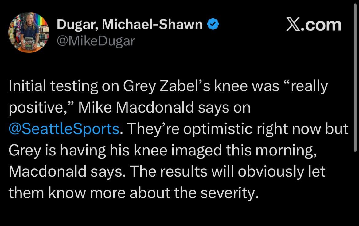 GREY ZABEL UPDATE FOR