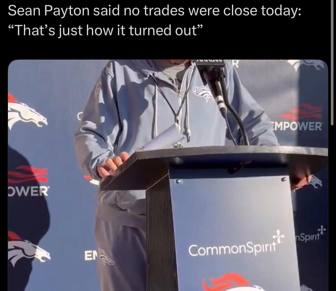 [Stevens] Sean Payton said no trades were close today: “That’s just how it turned out”
