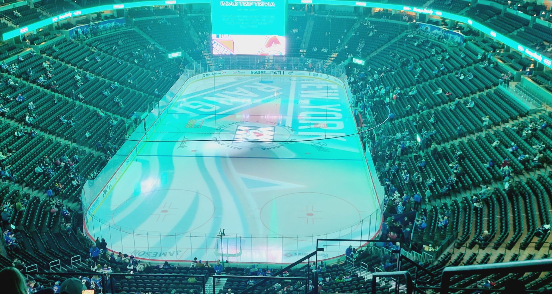 Checking in from the nosebleeds! Go Ass Hail Satan!