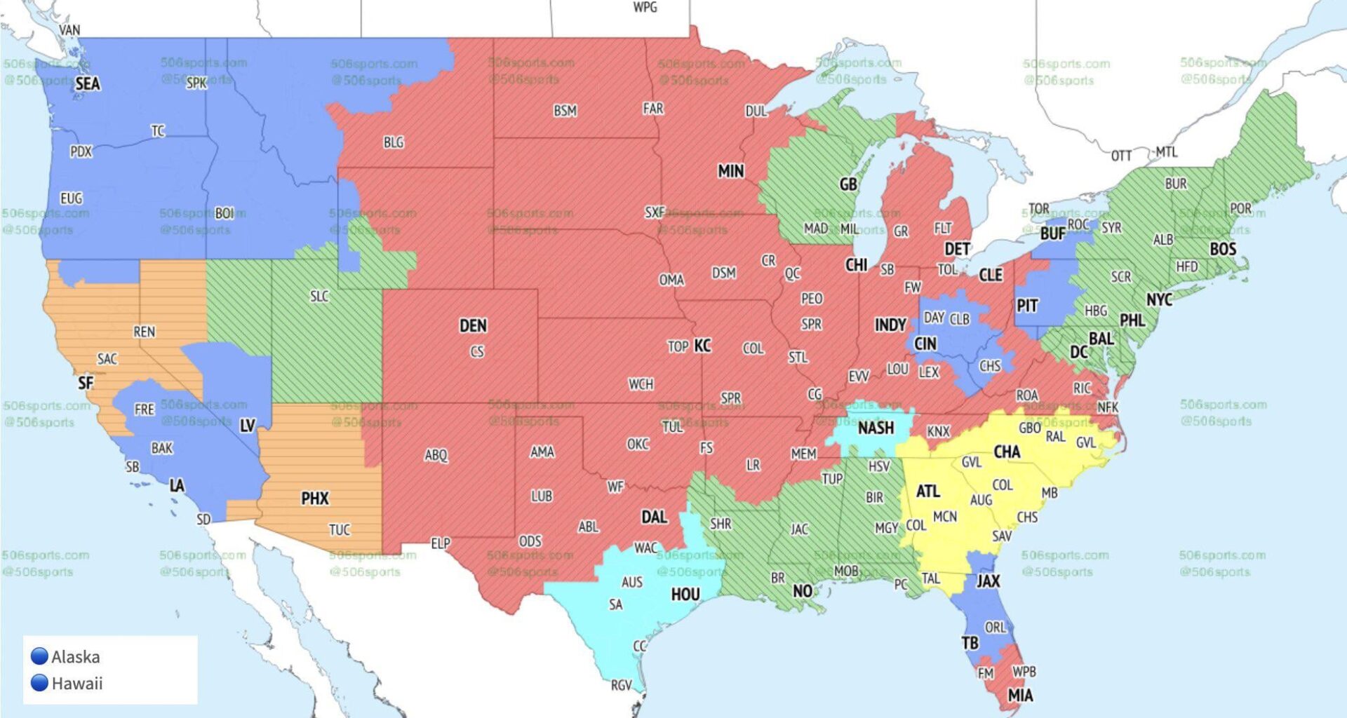 [PK] Titans-Texans on Fox Sunday, and Tennessee broadcast footprint is literally Middle Tennessee. Side effect of being so bad is Titans start to lose whatever hold they have on Knoxville, Chattanooga, Memphis.