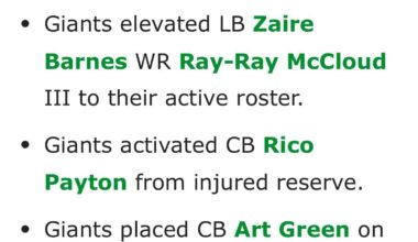 Giants elevate Ray-Ray McCloud