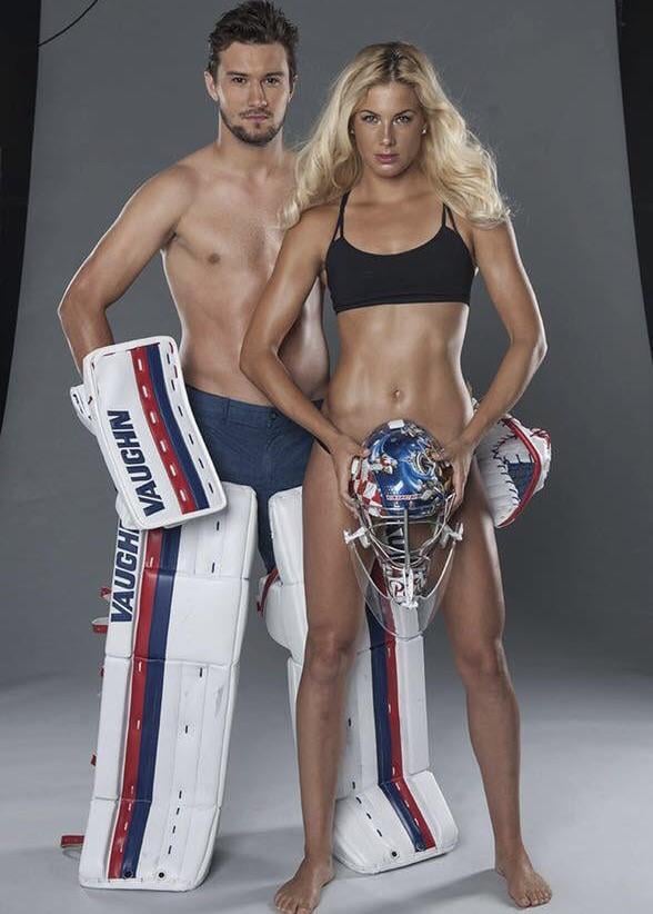 That time Petr Mrazek did this photoshoot with his wife (2017)
