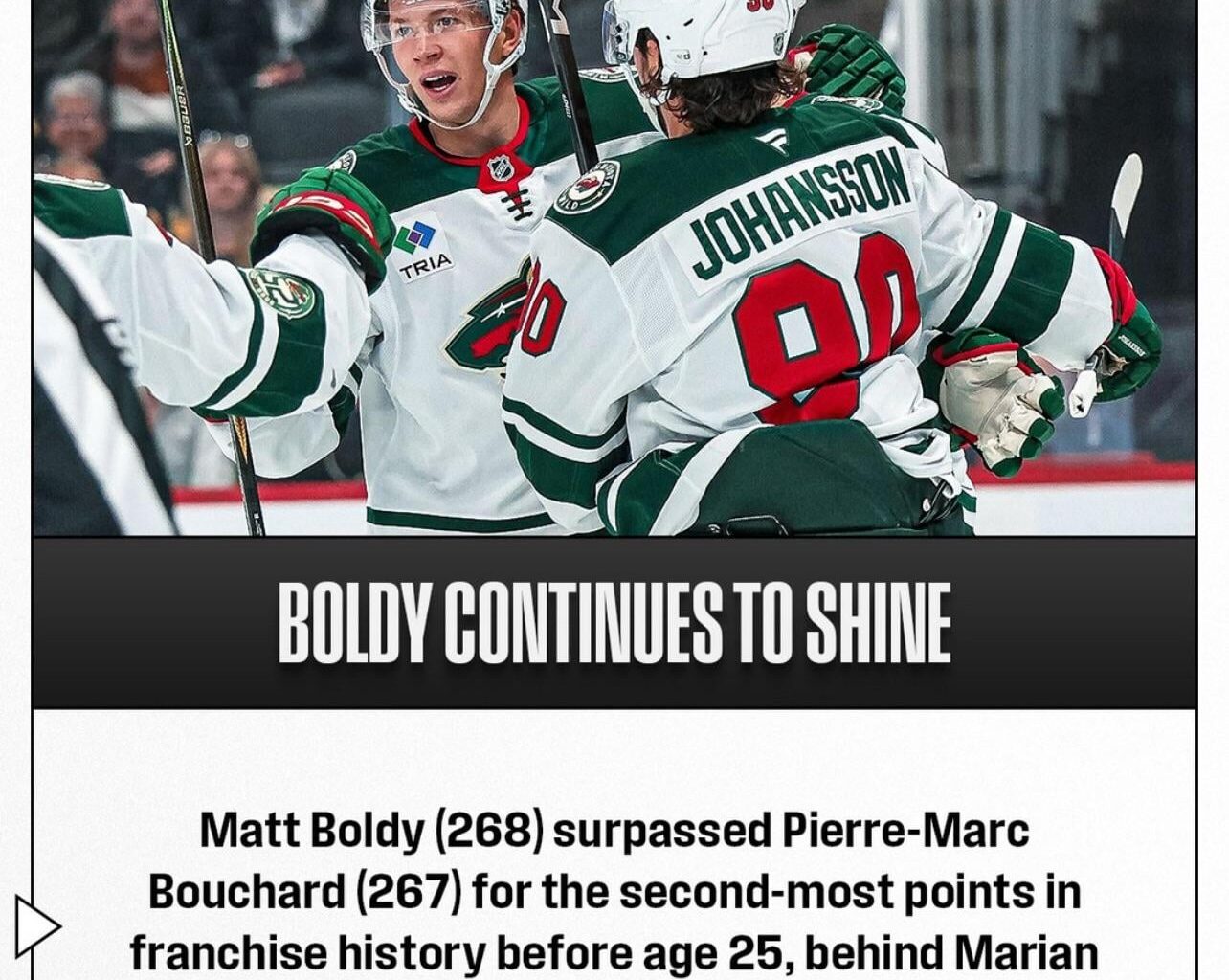 Something to celebrate for Boldy