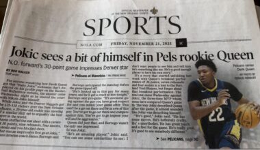 Queen is the sports page