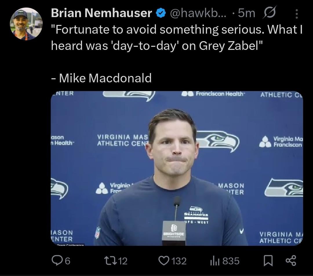 Grey Zabel "day-to-day"