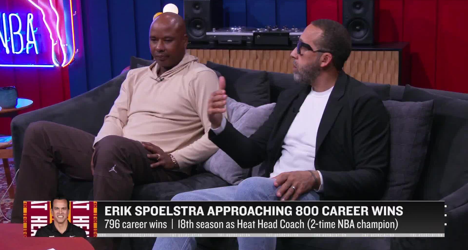 [Fizdale] on Erik Spoelstra: “This guys gonna go down as one of the greatest coaches to ever coach the game... I’ve seen Pat Riley threaten superstars with ‘I’ll trade you before I fire him’. ”