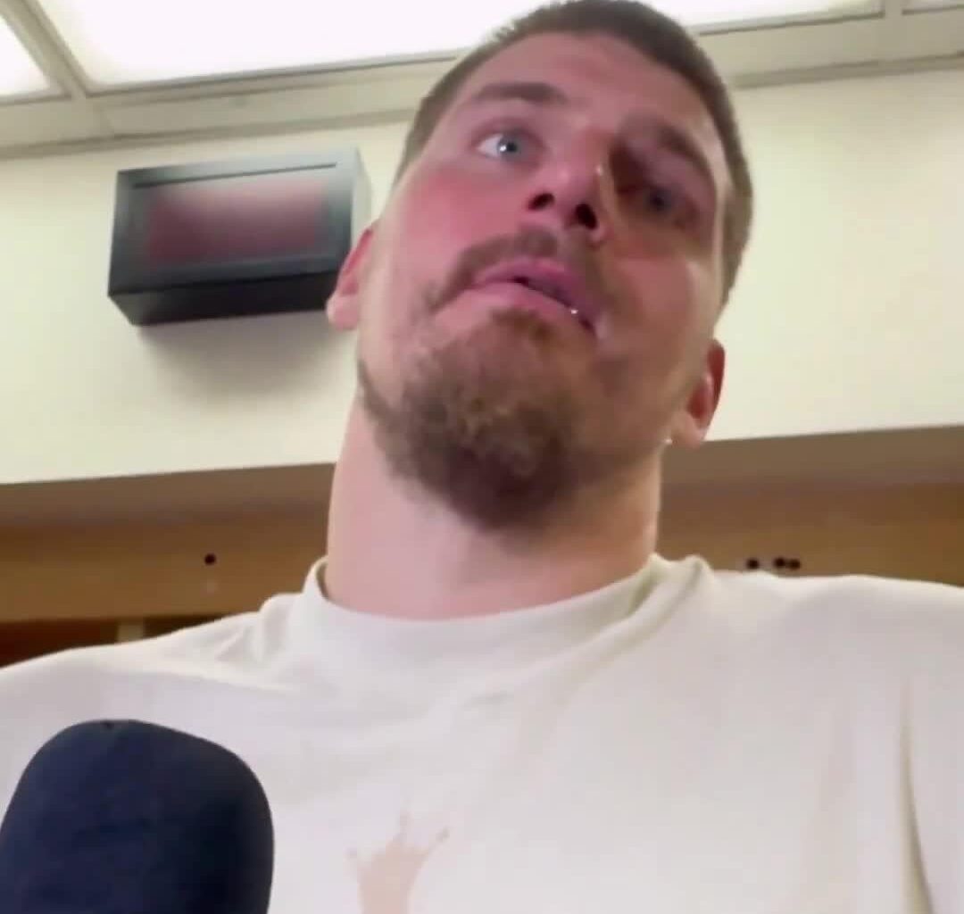 “What are a couple things you're thankful for?" — [Nikola Jokic] “Oh my God”