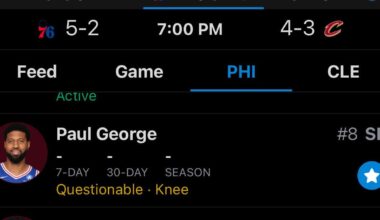 Paul George might play tonight?