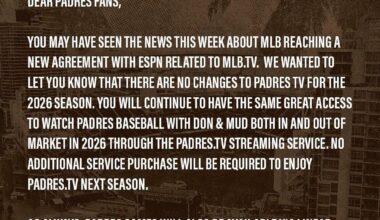 [Padres] An update on how to watch Padres baseball in 2026: