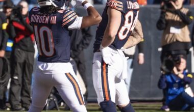 [Marquee] Colston Loveland’s three TD receptions are tied with Tyler Warren for the most among rookie tight ends