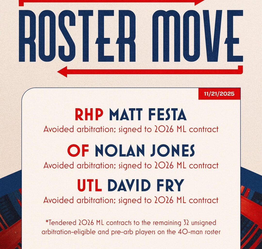 [Guardians] Moves today- Agreed to contracts with Festa, Jones, and Fry. Nontendered Enright, Hentges, and Brennan.