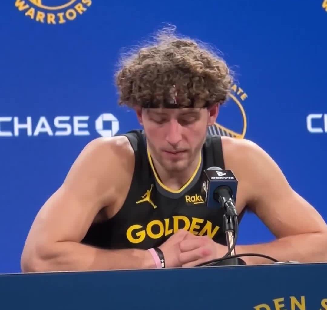 [Brandin Podziemski] responds to Jimmy Butler’s comments that the team needs to care more: “I think we all care. Obviously, it looks a little bit worse cause we lost and we’ve been losing.”