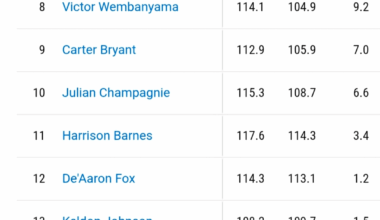 Individuality net ratings for the Spurs. Anything stand out?