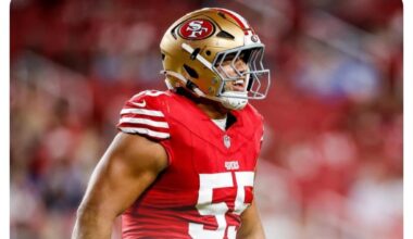49ers elevate DL Sebastian Valdez, DE Clelin Ferrell