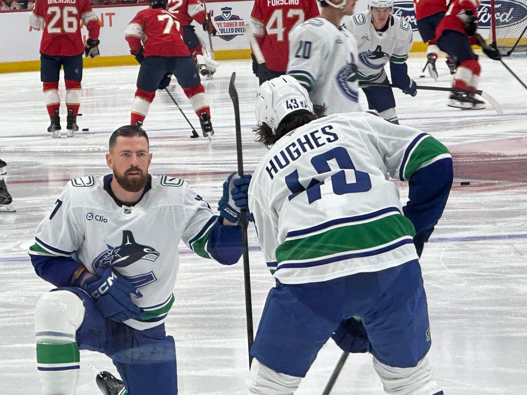 I got to the Canucks/Panthers game early for warmups and snagged some up close photos of Vancouver's finest!