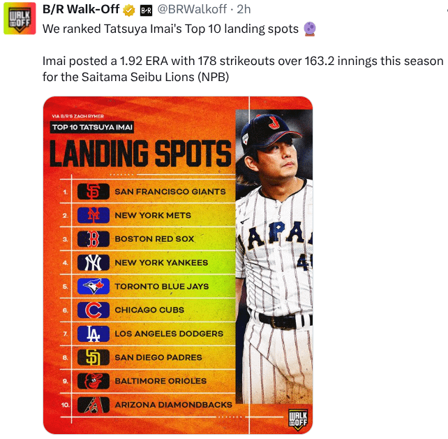 I know, but let's stay positive. So far, Buster Posey has been making things happen...