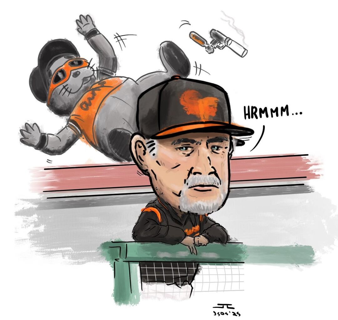 [fan art] Drawing Bruce Bochy's head bigger every week until February: Week 2