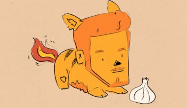 Good Vibes Janky Drawing: Fire Wolf